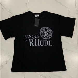 Banque de Rhude Black T-Shirt Men’s size Large